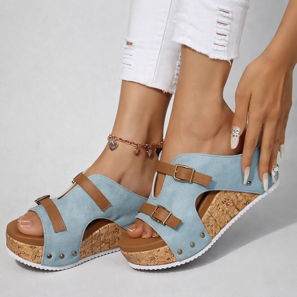 The Delphine Platform Sandals