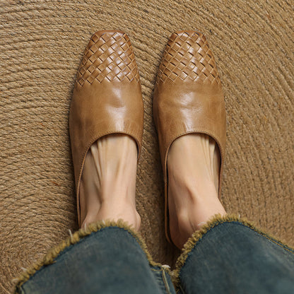 The Lisette Genuine Leather Mules