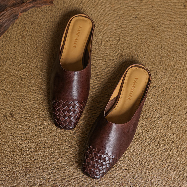 The Lisette Genuine Leather Mules