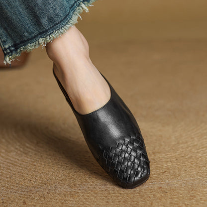 The Lisette Genuine Leather Mules
