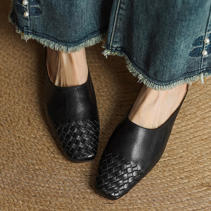 The Lisette Genuine Leather Mules