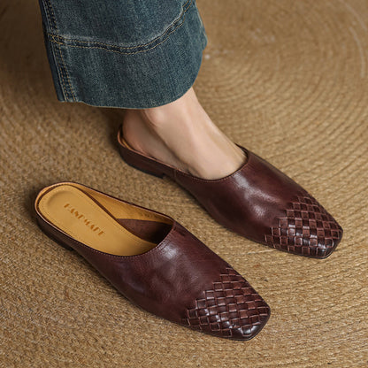 The Lisette Genuine Leather Mules