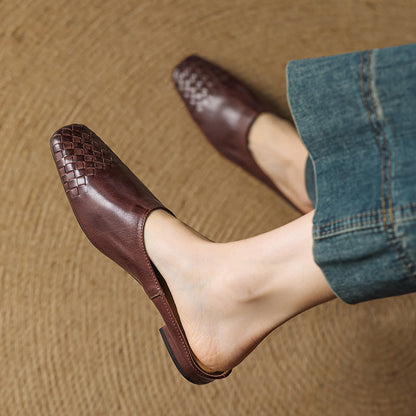 The Lisette Genuine Leather Mules