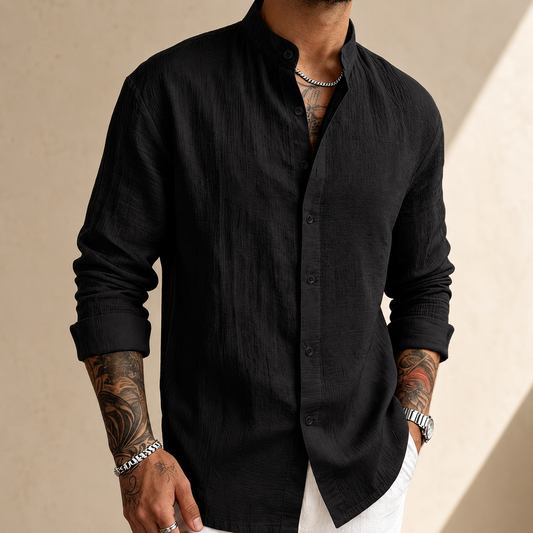 The Harrington Linen Button Shirt
