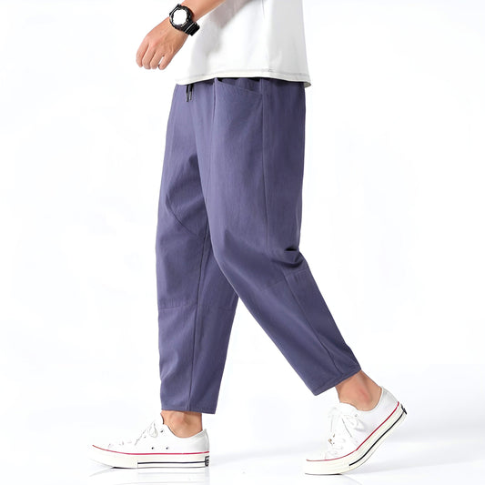 The Lennox Cropped Cotton Pants