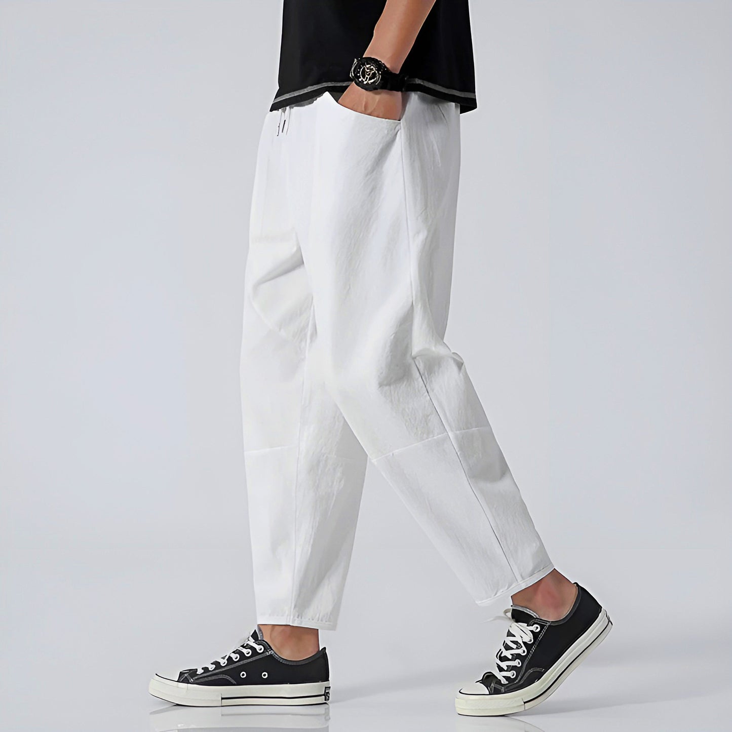The Lennox Cropped Cotton Pants