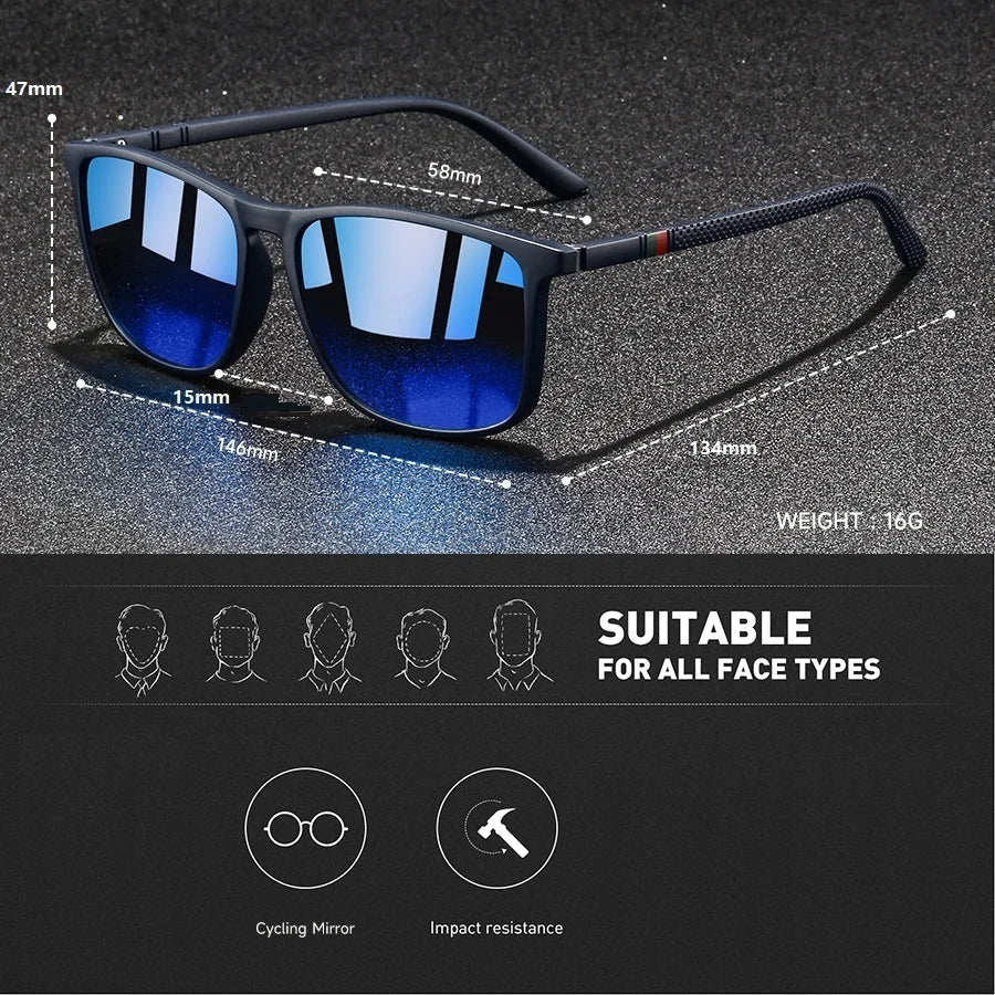 The Knox Polarized Square Sunglasses