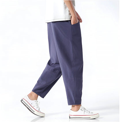 The Lennox Cropped Cotton Pants