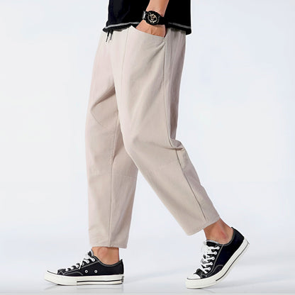 The Lennox Cropped Cotton Pants