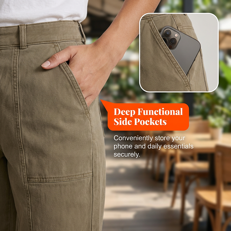 The Hadley High-Waist Tapered Utility Pants