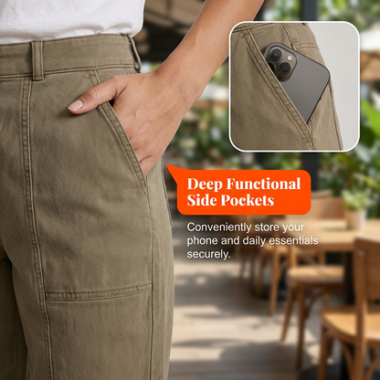 The Hadley High-Waist Tapered Utility Pants