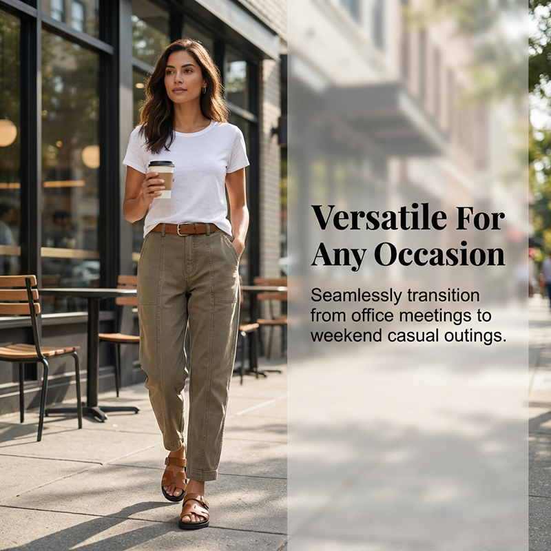 The Hadley High-Waist Tapered Utility Pants