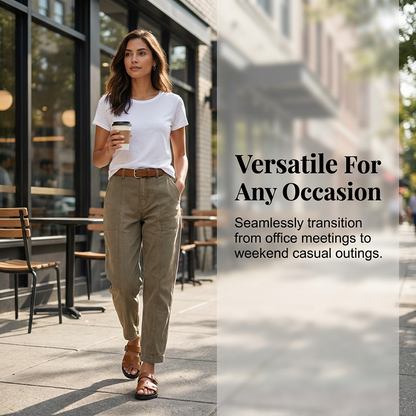The Hadley High-Waist Tapered Utility Pants